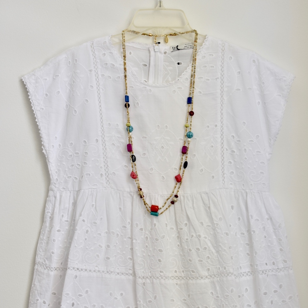 Chico's Double Strand Beaded Necklace-NWT